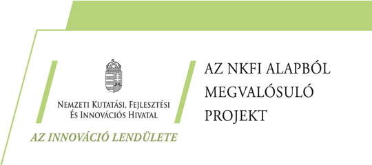 Az NKFI Alapból megvalósuló projekt infoblokk