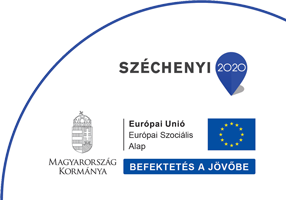 A GINOP-6.2.8-VEKOP-20-2020-00001 Egyes szakmák digitális tananyagfejlesztése, struktúraváltást támogató informatikai képzések keretében támogatott projekt. Széchenyi 2020 Európai Szociális Alap logó